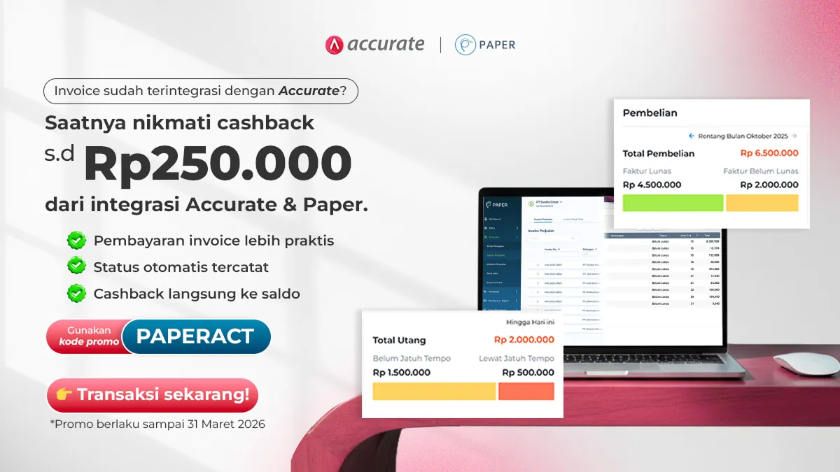 Promo PaperPay Out Khusus Pengguna Accurate